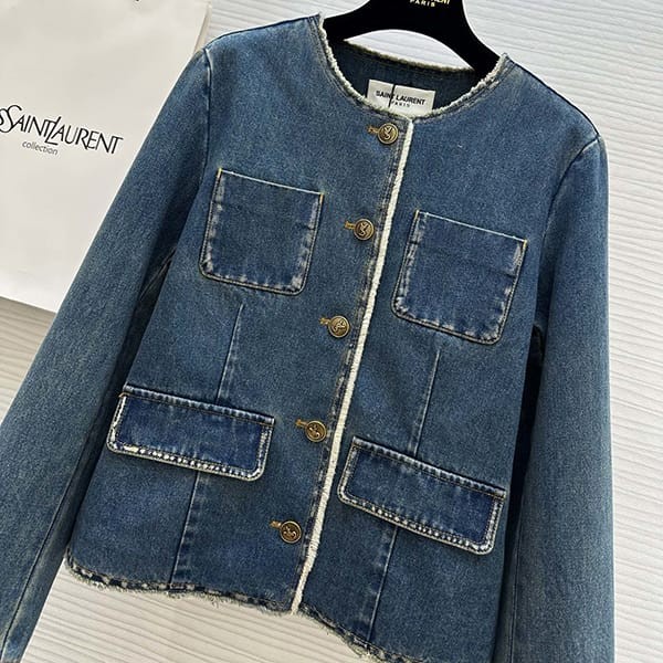 確保済みサンローラン 偽物 クラシック デニムジャケット Sam46444